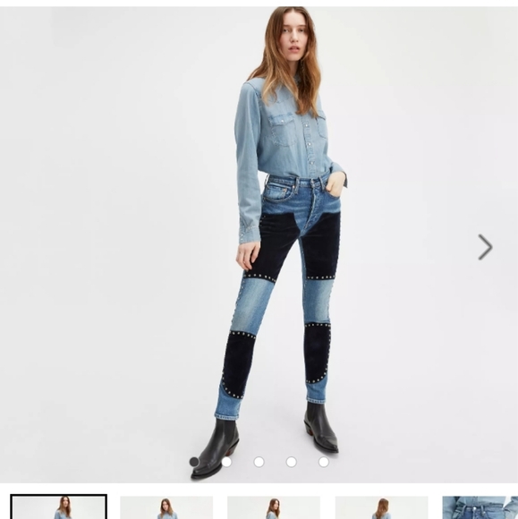 Free People Denim - Free People Blue and Black Skinny Jeans